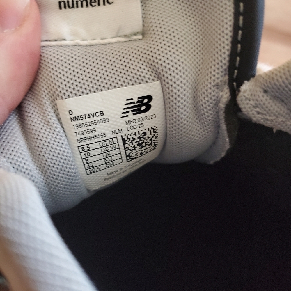 New Balance Womens Size 10W Numeric 574 Black/Gray/White Sneakers Shoes - Picture 12 of 12